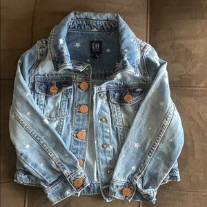 GAP: Denim jacket with star pattern
